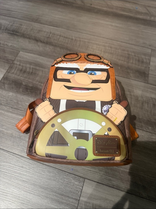Loungefly Handbags - Loungefly Brown & Tan Up Character Mini Backpack